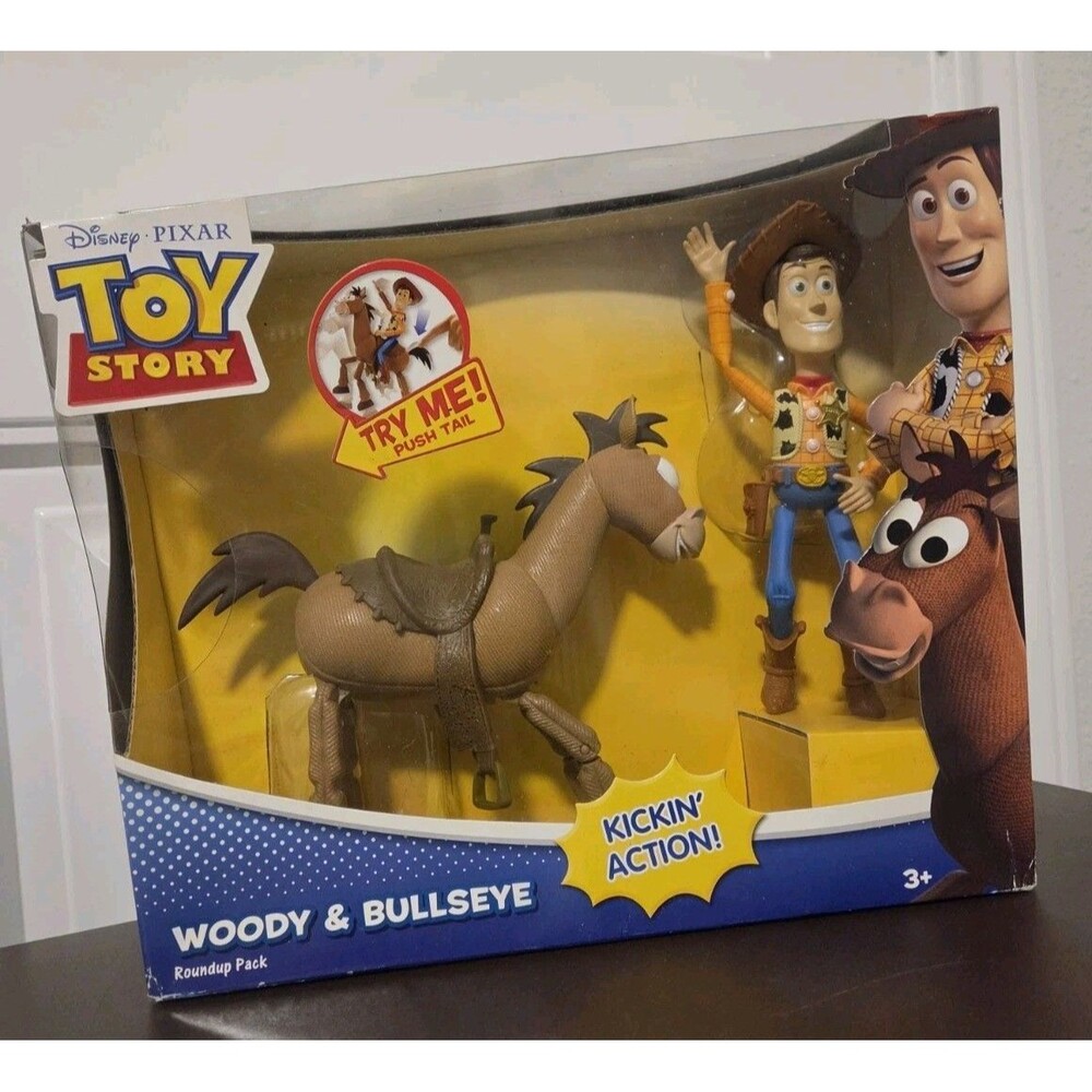 Toy Story 3 Woody and Bullseye Round Up Pack Disney Pixar Kickin Action